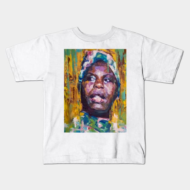 Nina Simone - Feeling Good Kids T-Shirt by khairzul